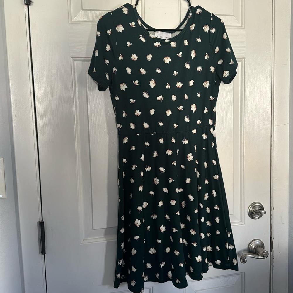 Deep green dress